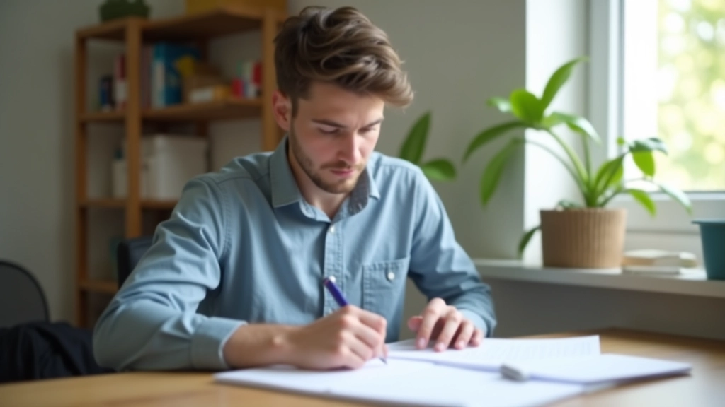 Student planira budžet s bilježnicom i kalkulatorom na radnom stolu